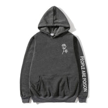Load image into Gallery viewer, New Fashion 2019 Autumn Winter Latest Harajuku Poison Rose Print Hoodies High Quality Men Women Hip Hop Streetwear Clothing