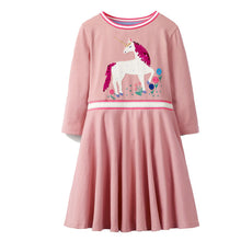 Load image into Gallery viewer, Kids Dresses for Girls Unicorn Vestidos 2019 Autumn Winter Baby Girl Clothes Children Costume Animal Appliques Princess Dress