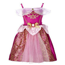 Load image into Gallery viewer, Girl Party Dress Kids Cinderella Halloween Costume Baby Girl Princess Dress Christmas Long Hair Girl Aurora Beauty Dress