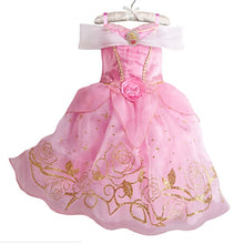 Load image into Gallery viewer, Girl Party Dress Kids Cinderella Halloween Costume Baby Girl Princess Dress Christmas Long Hair Girl Aurora Beauty Dress