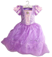 Load image into Gallery viewer, Girl Party Dress Kids Cinderella Halloween Costume Baby Girl Princess Dress Christmas Long Hair Girl Aurora Beauty Dress