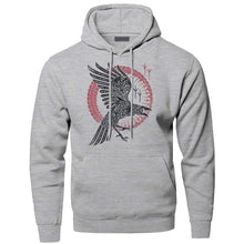 Load image into Gallery viewer, Hoodies Men Odin Vikings Sweatshirts Ragnar Raven Hooded Sweatshirt Sons Of Anarchy Winter Autumn Gone to Valhalla Sportswear