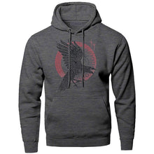 Load image into Gallery viewer, Hoodies Men Odin Vikings Sweatshirts Ragnar Raven Hooded Sweatshirt Sons Of Anarchy Winter Autumn Gone to Valhalla Sportswear