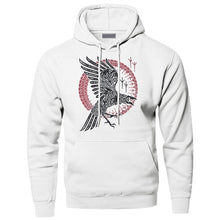 Load image into Gallery viewer, Hoodies Men Odin Vikings Sweatshirts Ragnar Raven Hooded Sweatshirt Sons Of Anarchy Winter Autumn Gone to Valhalla Sportswear
