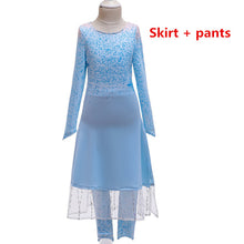 Load image into Gallery viewer, Girl Party Dress Kids Cinderella Halloween Costume Baby Girl Princess Dress Christmas Long Hair Girl Aurora Beauty Dress