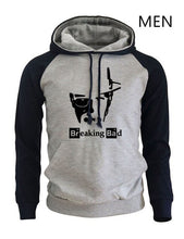 Load image into Gallery viewer, BREAKING BAD Print Streetwear 2018 Men's Hoodies Autumn Winter Raglan Hoody Sweatshirt Brand Sportswear Harajuku Fleece Pullover