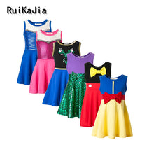Load image into Gallery viewer, Girls Clothing snow white princess dress Clothing Kids Clothes,belle moana Minnie Mickey dress birthday dresses mermaid costume