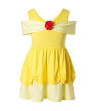 Load image into Gallery viewer, Girls Clothing snow white princess dress Clothing Kids Clothes,belle moana Minnie Mickey dress birthday dresses mermaid costume