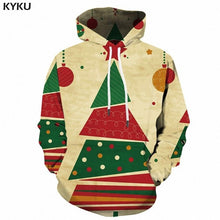 Load image into Gallery viewer, KYKU Christmas Hoodies Men Sweatshirt Red Hip Hop 3d Print Hoodie Xmas Snowflake Sweatshirt Pullover Hooded Funny Mens Clothing