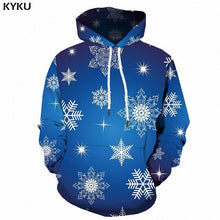 Load image into Gallery viewer, KYKU Christmas Hoodies Men Sweatshirt Red Hip Hop 3d Print Hoodie Xmas Snowflake Sweatshirt Pullover Hooded Funny Mens Clothing