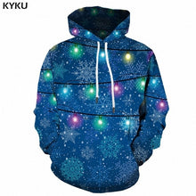 Load image into Gallery viewer, KYKU Christmas Hoodies Men Sweatshirt Red Hip Hop 3d Print Hoodie Xmas Snowflake Sweatshirt Pullover Hooded Funny Mens Clothing